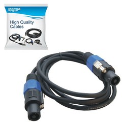 HQRP 6ft Speakon to Speakon (M/M) Cable for MUSYSIC MU-8000, SYS-2000, SYS-4500