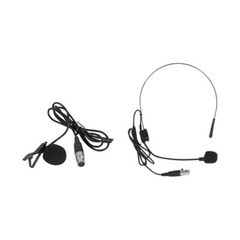 Wireless Microphone System Pro Audio UHF 4 Channel 4 Lavalier Bodypacks Headset