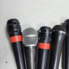 Lot of 10 Mixed Microphones – Untested, Various Models & Colors, Used