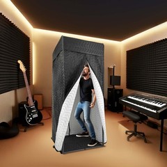 Portable Vocal Booth, Studio Recording Booth for Podcast, Home Studio Recording