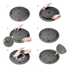 Gravity GSSPWBSET1 DJ Pro Audio Loudspeaker Stand w Base Cast Iron Weight Plate