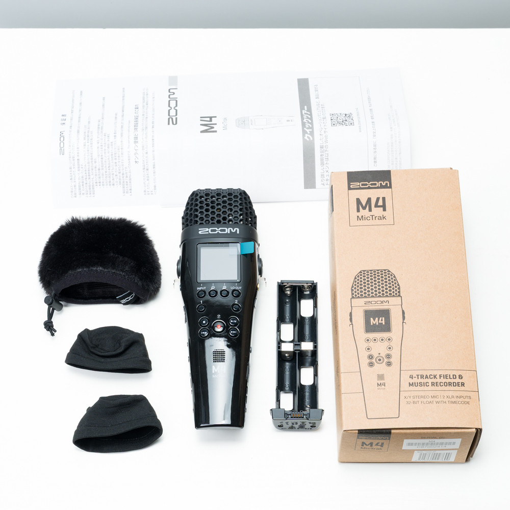 Zoom M4 MicTrak 4-Track Recorder Handheld Stereo Microphone Portable 325g
