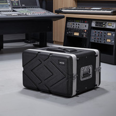 6U Rack Case 14″ Deep ABS Server Rack Cabinet w/ Covers & Latches