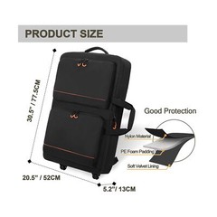 DJ Controller Bag Backpack with Wheels Compatible with Pioneer XDJ RX2/ XDJ R…