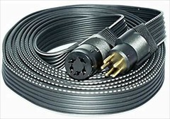 STAX 2.5M Black Extension Silver Cable SRE-925S
