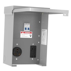 RV Temporary Power Outlet Panel with Breaker, ETL Listed 20 30 Amp RV Box, RV
