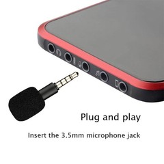 Small Portable Microphone Mini Mic for Cellphone Computer Plug and for Play