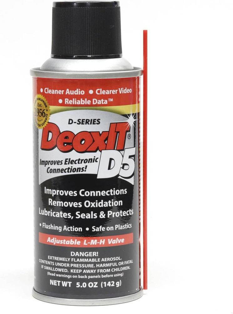D5S-6 DeoxIT 5% Contact Cleaner Spray, 5 Oz.