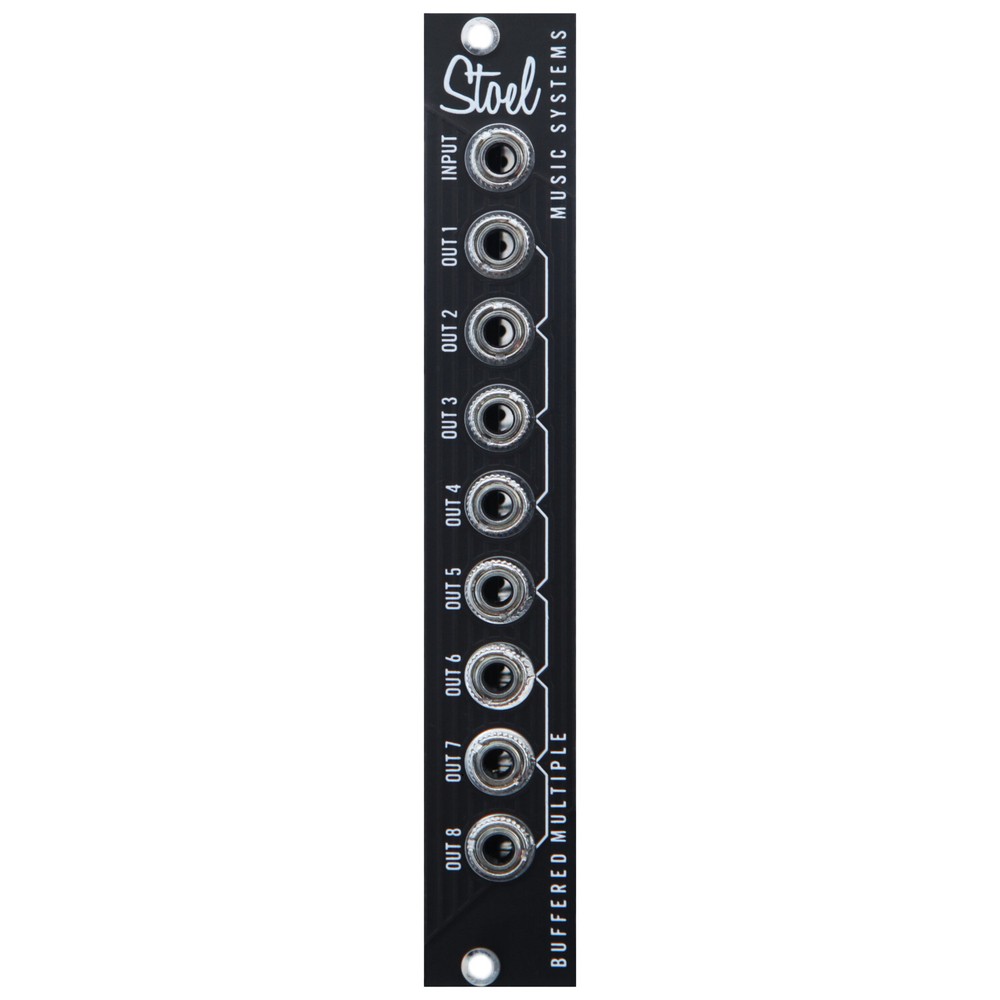 8 Out Buffered Multiple in Dark Mode Modular Eurorack by Stoel Music Systems