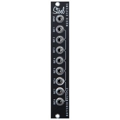 8 Out Buffered Multiple in Dark Mode Modular Eurorack by Stoel Music Systems