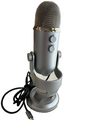 Blue Yeti Professional USB Microphone 988-000103 – Silver Base and USB cble