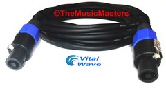 15′ ft 14ga Speakon Amp to SPEAKER CABLE WIRE Premium Pro Audio PA DJ Cord VWLTW