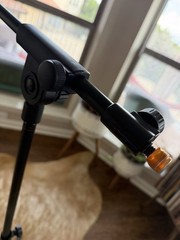 CAHAYA Tripod Microphone Stand Boom Arm Floor Mic