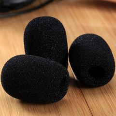 5X Black Handheld Stage Microphone Windscreen Foam Mic Cover Soft Sponge 35x10mm