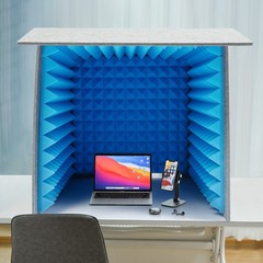 Desktop Soundproof Cover Portable Vocal Recording Booth Sound Absorbing Shield