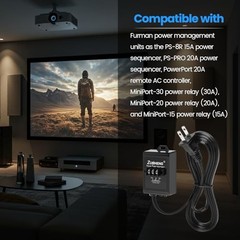 Power Relay Accessory for Expanding Switched Outlet Capacity, Detects 120V AC,