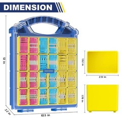 haisstronica 620PCS Marine Grade Heat Shrink Wire Butt Connectors Blue