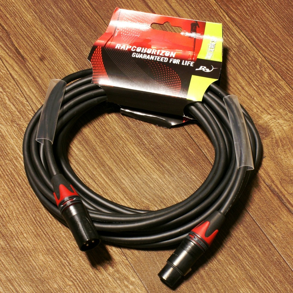 Rapco Horizon RHC MIC5 Concert Series XLR Microphone Cable 25′ w- Red Boot