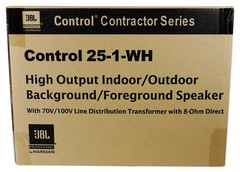 (8) JBL Control 25-1-WH 5.25″ 30w 70v Commercial Restaurant/Bar Wall Speakers