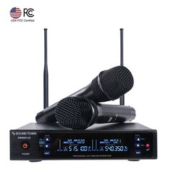 Sound Town UHF 200 Channels Wireless Microphone System with Auto Scan SWM26-U2HH