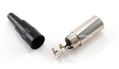 2-PACK Mini XLR 3-Pin Male Pro Lapel Microphone/ Mic Pack Audio Connector