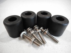 Rubber Feet Set 1″ X 1″-4 Pc Heavy Duty w/Stainless Mtg Hdw