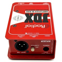 Radial Engineering JDX Amplifier DI Box Reactive Amp Emulation Speaker Sim Red
