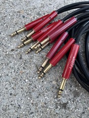Lot of 8x ADC PJ-82 Cable / 2′ / PJ051R Patchbay Connectors, M642/2-2, Used, 30”