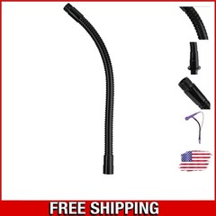 Modern 13-Inch Gooseneck Microphone Stand – Black with Durable Metal Design