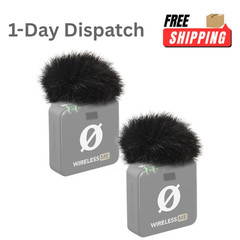 YOUSHARES Microphone Windscreen for Rode Wireless ME Furry Pop Filter 2PCS