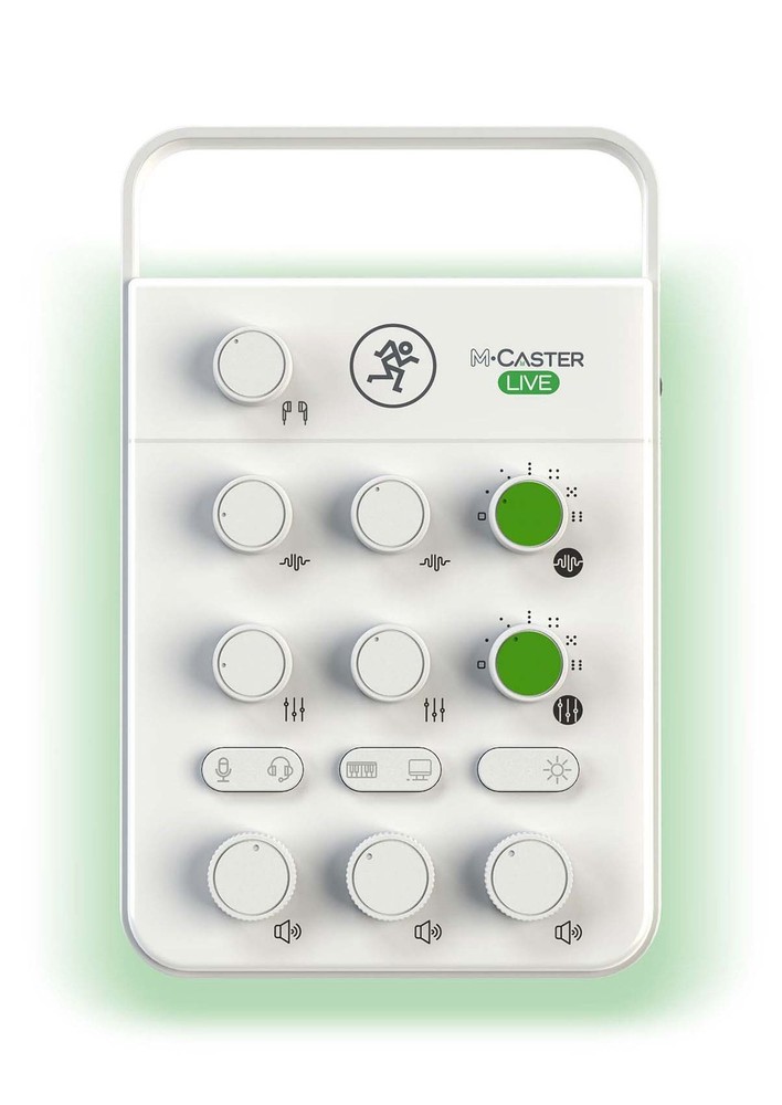 Mackie M Caster Live White Portable USB Interface for Recording / Live Streaming