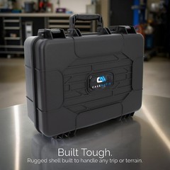 CASEMATIX Wireless Microphone Hard Case for Sennheiser, Shure Mics and More