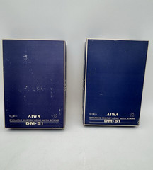 2 AIWA Dynamic DM-51 Vintage Microphones with Stand Parts
