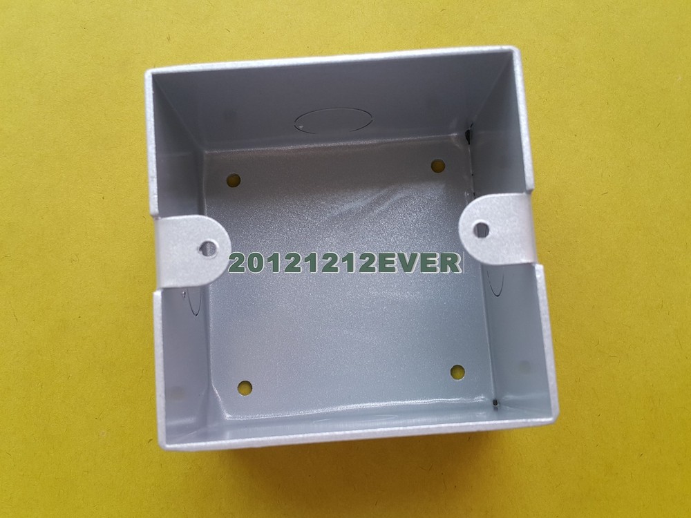 1x Aluminum alloy AC Power Shell Wall Socket Outlet box chassis 86x86mm