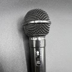 Casio Wired Unidirectional Dynamic Microphone 600 Ohm 1/4 Plug Tested