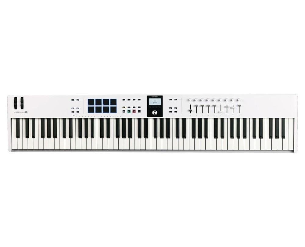Arturia KeyLab Essential 88 mk3 88-Key MIDI Controller Keyboard – White