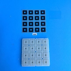 ALESIS VI49 MIDI Keyboard Controller OEM Part: Drum Trigger Rubber Pad & Contact
