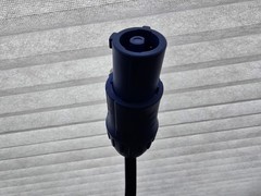 5ft 18AWG VW-1 Powercon to Male Edison Power Blue QCord Connector Cable 20A