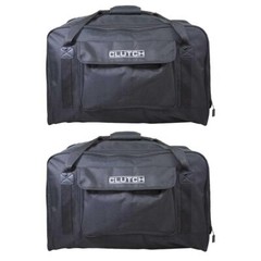 Universal Medium 12″ Speaker Black Travel Carry Tote Bag w Handles 2-Pack