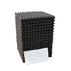 48/96 PACK 12″X 12″X1″ Acoustic Foam Panel Wedge Studio Soundproof Wall Adhesive