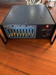 Neptune Graphic Equalizer 910 Vintage Rack Black& Blue Works Electronics USA