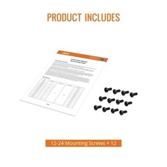 3U Vertical Rack Rail Pair Kit DIY Rack Rails Kit, 12-24 Screws Included to Moun