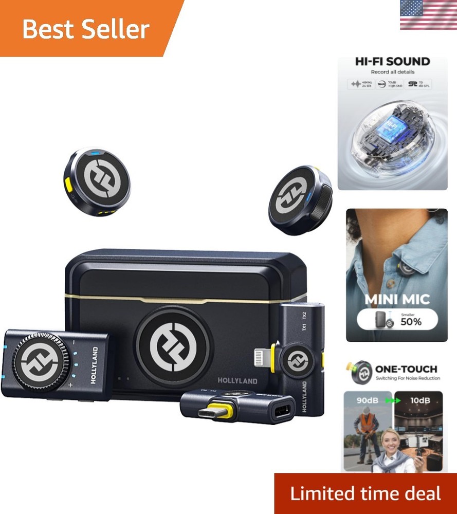 Lark M2 Wireless Microphone for iPhone/Camera/Android/PC, 48kHz/24-bit High F…