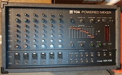 MX-106 TOA Powered Mixer Tested Vintage 1988 30-Day Guarantee-Amplifier