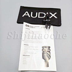 Audix D6 Professional Dynamic Kick Drum Microphone for Stage Studio US