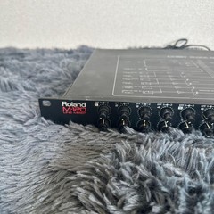 Roland M-120 12ch Line Mixer Rackmount Audio Mixer Tested Working Japan Used