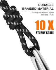 XLR Cables 25ft Durable Nylon Braided XLR Microphone 25 Feet Black-White 2 Pack