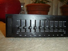 Parasound EQ f210, Black Version,Stereo 10 Band Graphic Equalizer, Eq, Vintage
