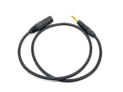 Mogami 2549 Black Microphone Cable w/ Neutrik Straight TRS to XLR Male – 3 FEET