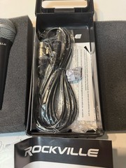 Rockville RMC-XLR High Performance Hand Held Dynamic Vocal Microphone With Case